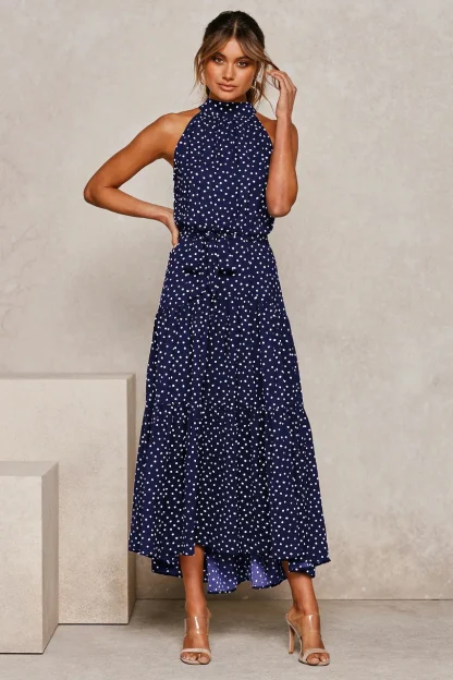 Halter Strap Flowy Summer Dress - Image 7