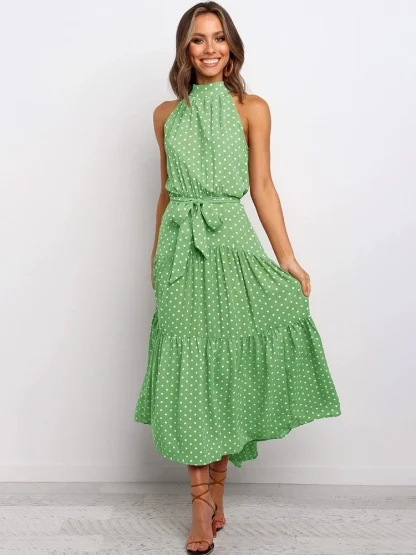 Halter Strap Flowy Summer Dress - Image 5