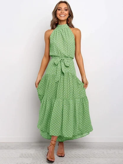 Halter Strap Flowy Summer Dress - Image 6