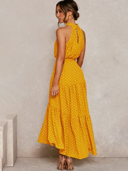 Halter Strap Flowy Summer Dress - Image 2
