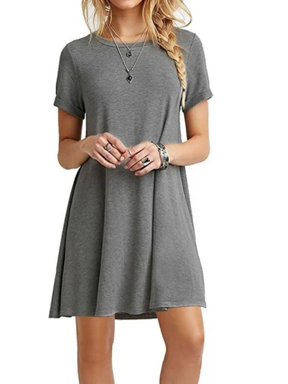 Swing Round Neck Summer Dress - Image 3