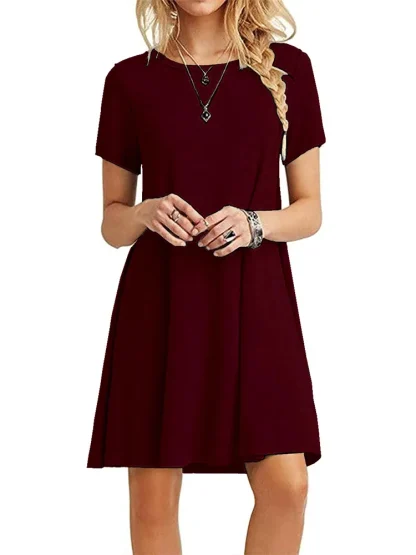 Swing Round Neck Summer Dress - Image 5
