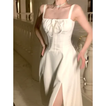 Chic Flowing Slit Summer Dress - Image 3