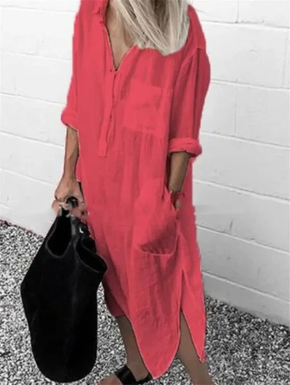 Casual Button Summer Dresses