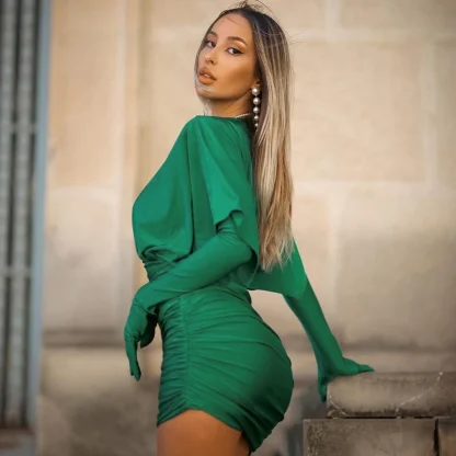 Ruched Bodycon Summer Dress - Image 3