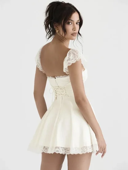 Long Lace Strap Summer Dress - Image 3