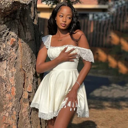 Long Lace Strap Summer Dress - Image 6
