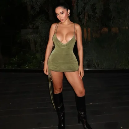 Low Chest Bodycon Summer Dress