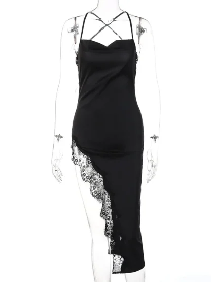 Backless Summer Dress with Side Slit - Image 6