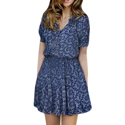 Floral Print Short Summer Dresses