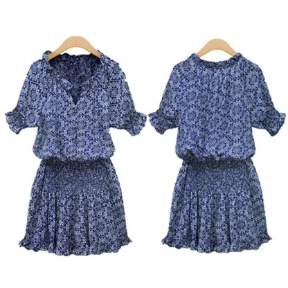Floral Print Short Summer Dresses - Image 3