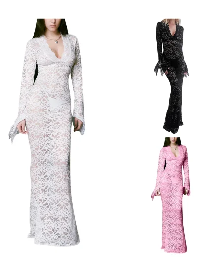 See-Through Long Summer Dress - Image 5