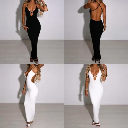 Open Back Fit Summer Dress - Image 3