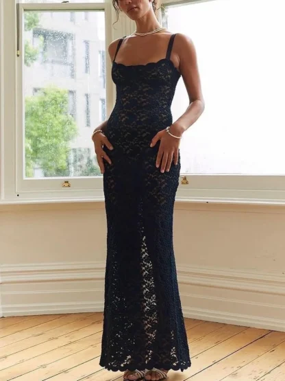 Lace See-Through Summer Dress - Image 2