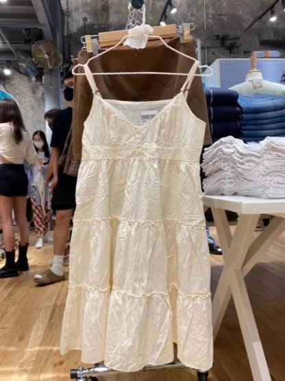 Casual Lace Spliced Summer Dress - Image 5