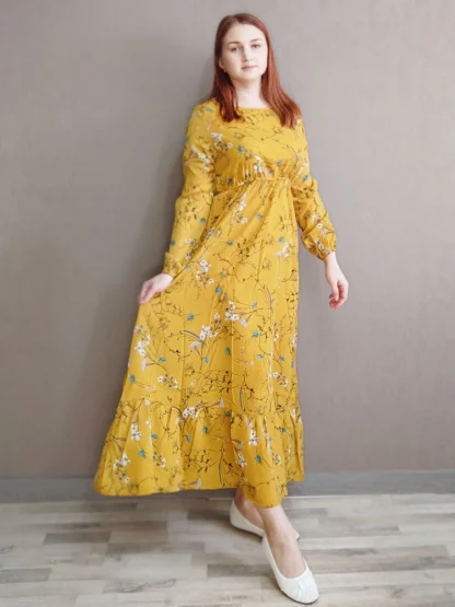 Floral Print Maxi Summer Dress - Image 2