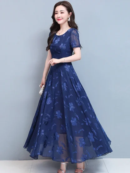Long Chic Chiffon Summer Dress - Image 7