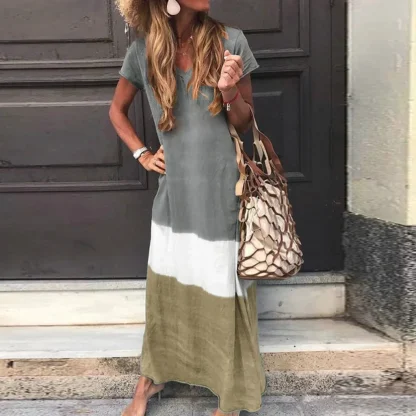 Elegant Short Sleeve Summer Dress - Image 2