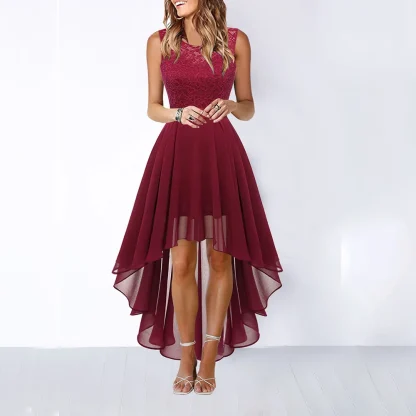 Elegant Solid Skirt Summer Dress