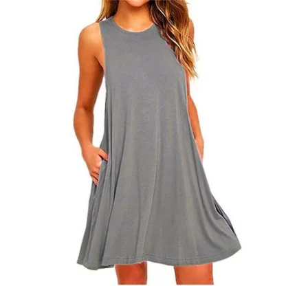 Loose A-Line Short Summer Dress - Image 4
