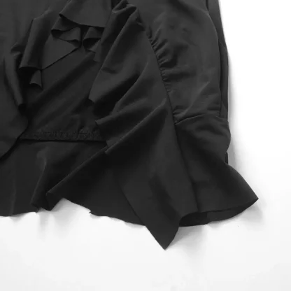 Sexy Ruffle Slit Mini Summer Dress - Image 7