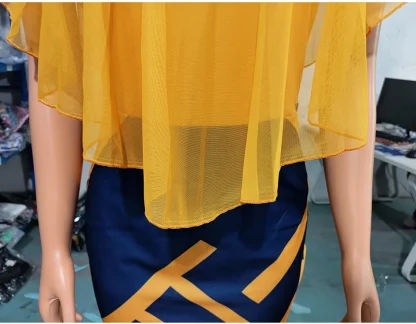 Overlap Flowy Sleeve Summer Dress - Image 4