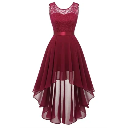 Elegant Solid Skirt Summer Dress - Image 5