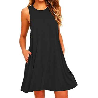 Loose A-Line Short Summer Dress - Image 2