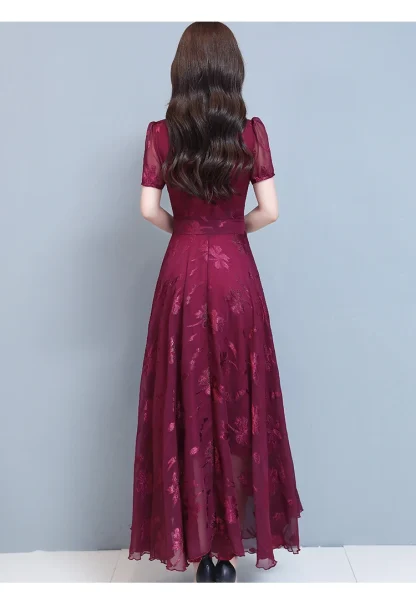 Long Chic Chiffon Summer Dress - Image 6
