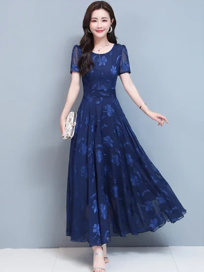 Long Chic Chiffon Summer Dress - Image 2
