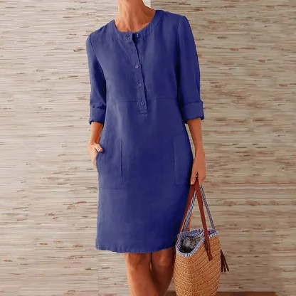 Vintage-Like Straight Summer Dress