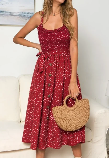 Chic Polka Dot Summer Dress