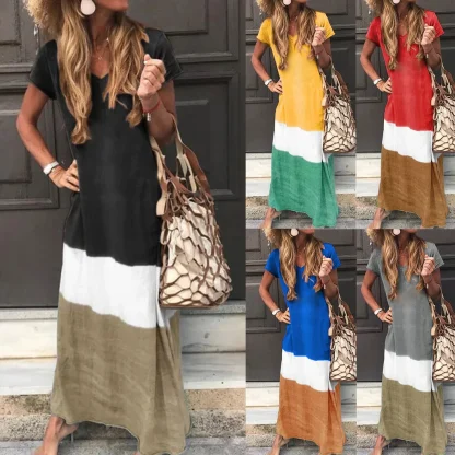 Elegant Short Sleeve Summer Dress - Image 6