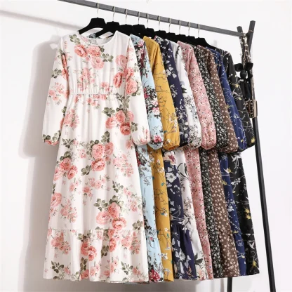 Floral Print Maxi Summer Dress - Image 6