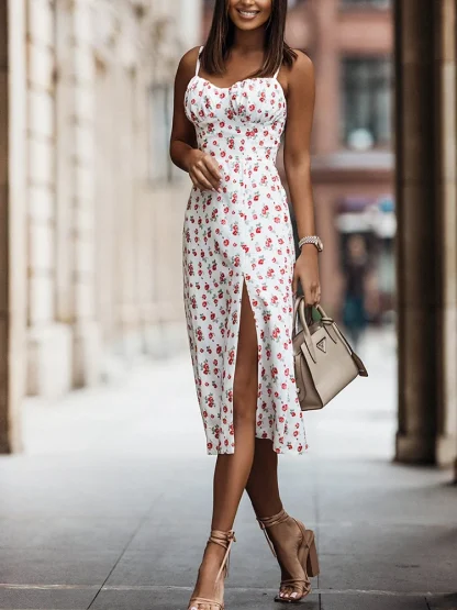 Sleeveless Midi Summer Dress - Image 4
