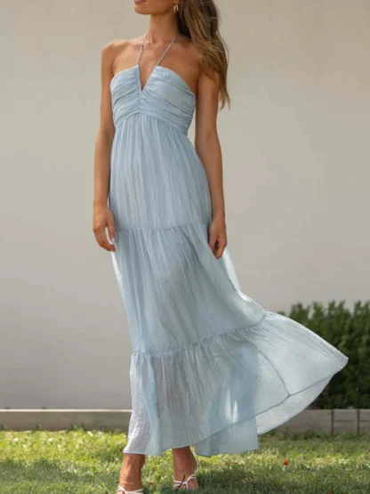 Flowy Tiered Maxi Summer Dress - Image 5