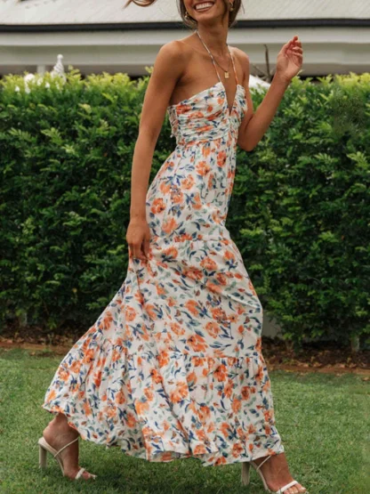 Flowy Tiered Maxi Summer Dress - Image 3