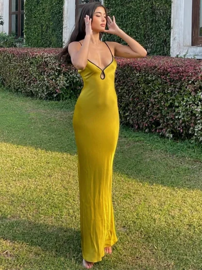 Backless Lace-Up Summer Dress - Image 4