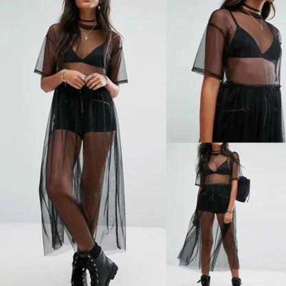 Tulle Overlay Summer Dress - Image 6