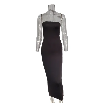 Strapless Fitted Long Summer Dress - Image 5