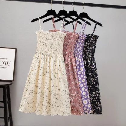 Elastic Waist Mini Summer Dress - Image 6