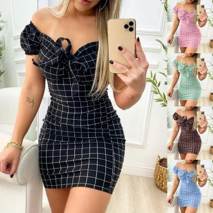 Flirty Checkered Summer Dress - Image 2