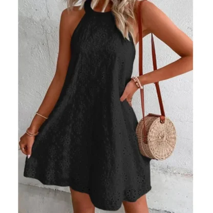 O-Neck Slim Fit Summer Dress - Image 2