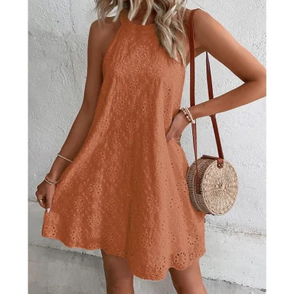 O-Neck Slim Fit Summer Dress - Image 3
