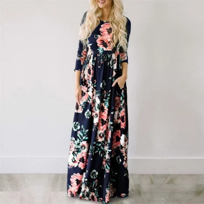 Vibrant Printed Summer Dress - Image 2