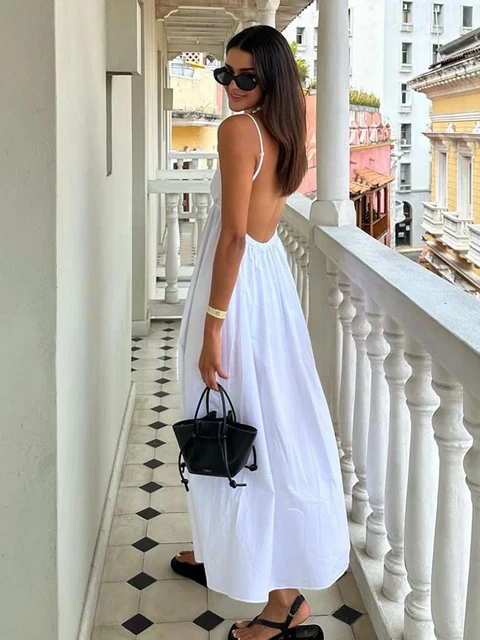 loose summer dress PRETTYGARDEN Womens Casual Long Summer Dresses Sleeveless Strappy Loos