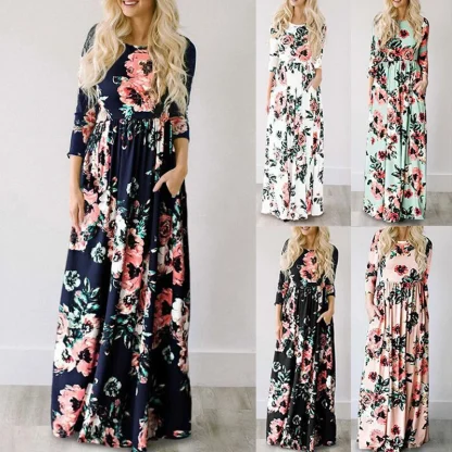 Vibrant Printed Summer Dress - Image 5
