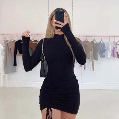 Drawstring Front Summer Dress
