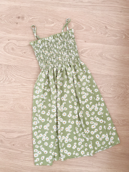 Elastic Waist Mini Summer Dress - Image 4